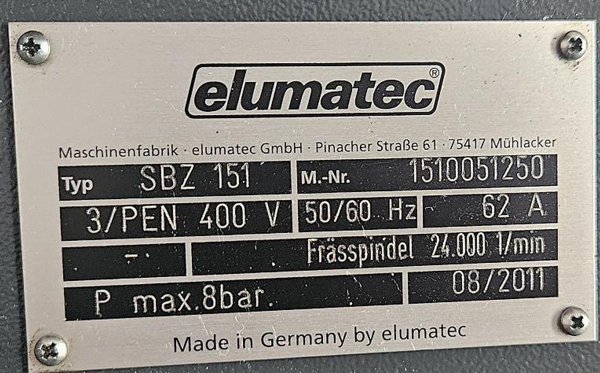 Gebraucht Bearbeitungszentrum Elumatec SBZ 151