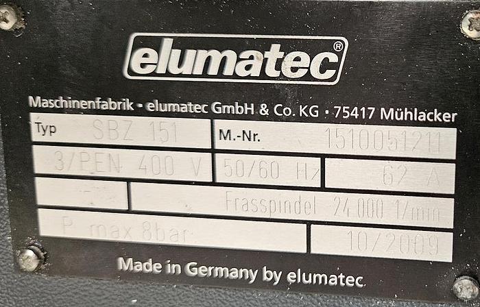 Gebraucht Bearbeitungszentrum Elumatec SBZ 151