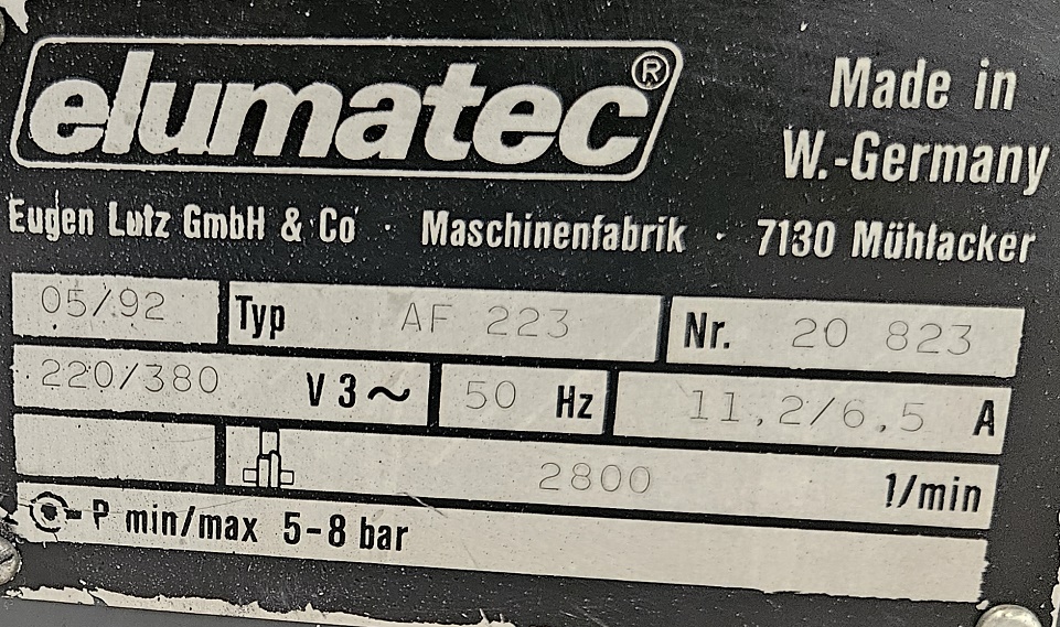 Gebraucht Ausklinkfräse Elumatec AF 223