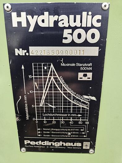 Gebraucht Lochstanze Peddinghaus Hydraulic 500