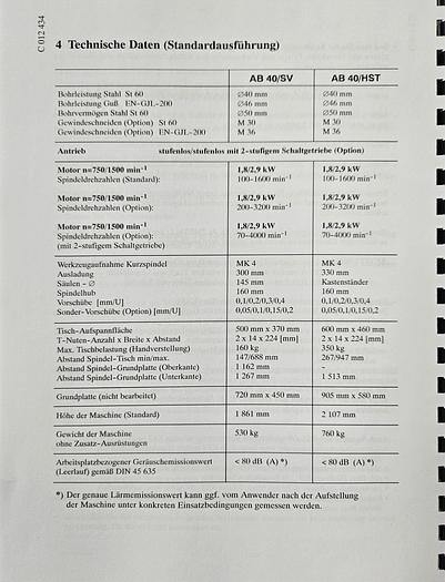 Gebraucht Säulenbohrmaschine Alzmetall AB 40 SV