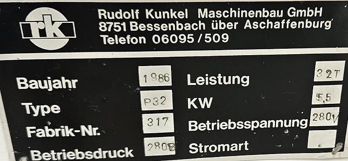 Gebraucht Horizontalbiegemaschine Kunkel P32
