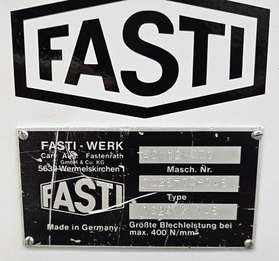 Gebraucht Rundbiegemaschine Fasti 1025-10-1,5