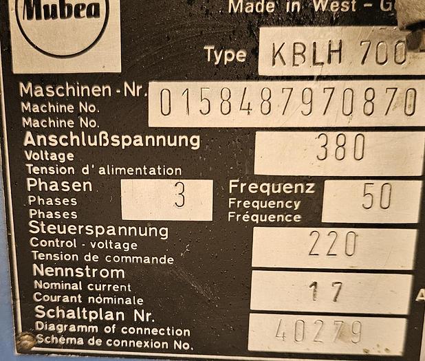 Gebraucht Profilstahlschere Mubea KBLH 700