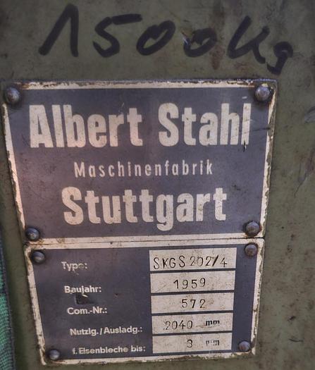 Gebraucht Tafelschere Stahl SKGS 202-4