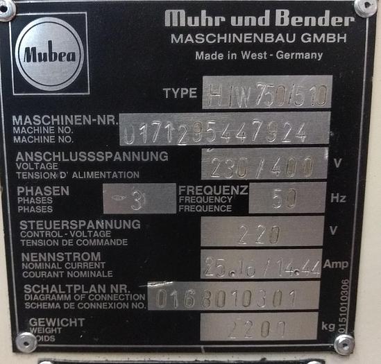 Gebraucht Hydraulische Profilstahlschere Mubea HIW 750