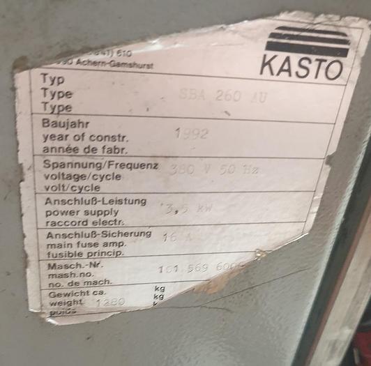 Gebraucht Bandsägeautomat Kasto SBA 260 AU