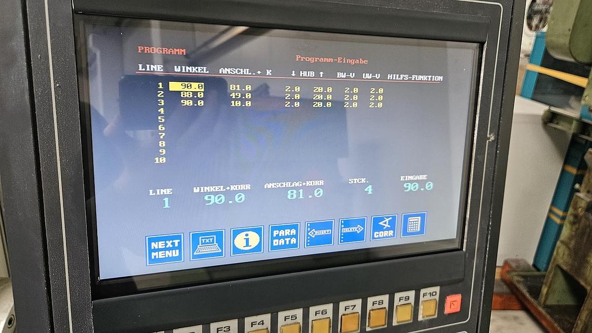 Gebraucht Hydraulische Schwenkbiegemaschine RAS 74.30