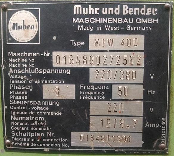 Gebraucht Profilstahlschere Mubea MIW 400