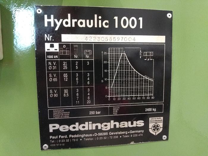 Gebraucht Lochstanze Peddinghaus Hydraulic 1001