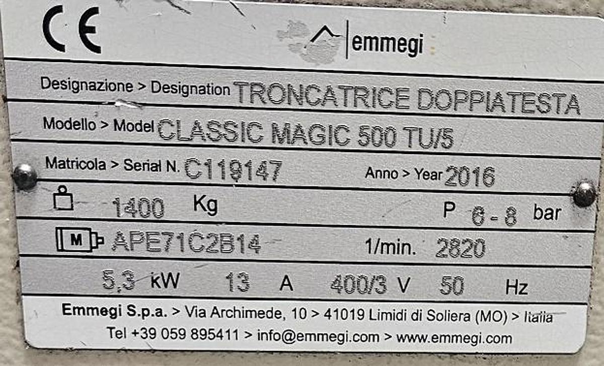 Gebraucht Doppelgehrungssäge Emmegi Classic Magic 500 TU/5