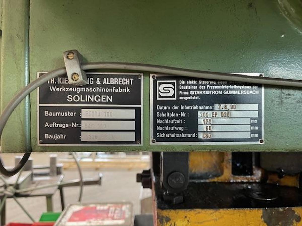 Gebraucht Exzenterpresse Kieserling Pedru 100