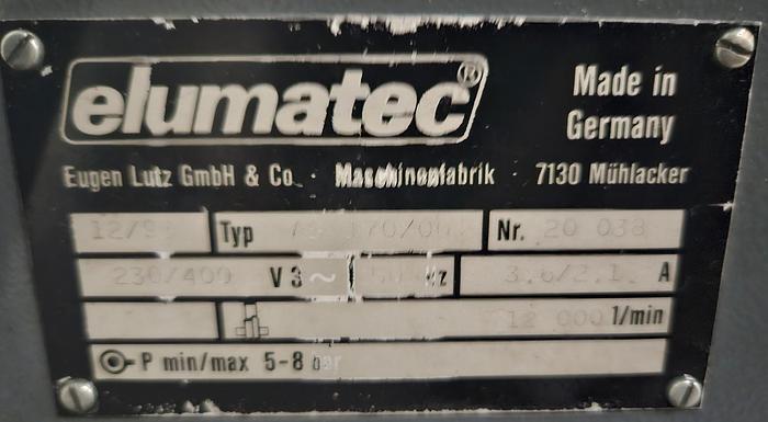 Gebraucht Kopierfräse Elumatec AS 170