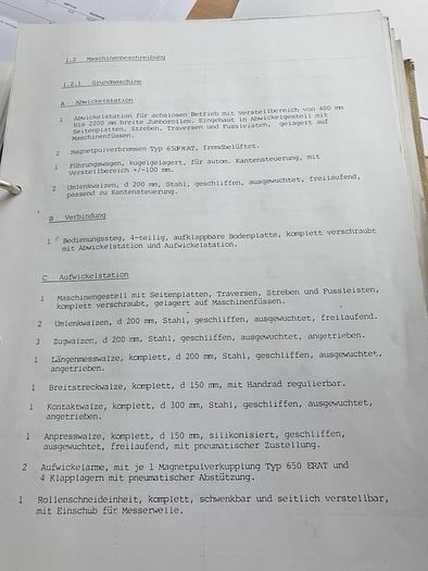 Gebraucht Rollenschneidmaschine Wematech 2200 RSM