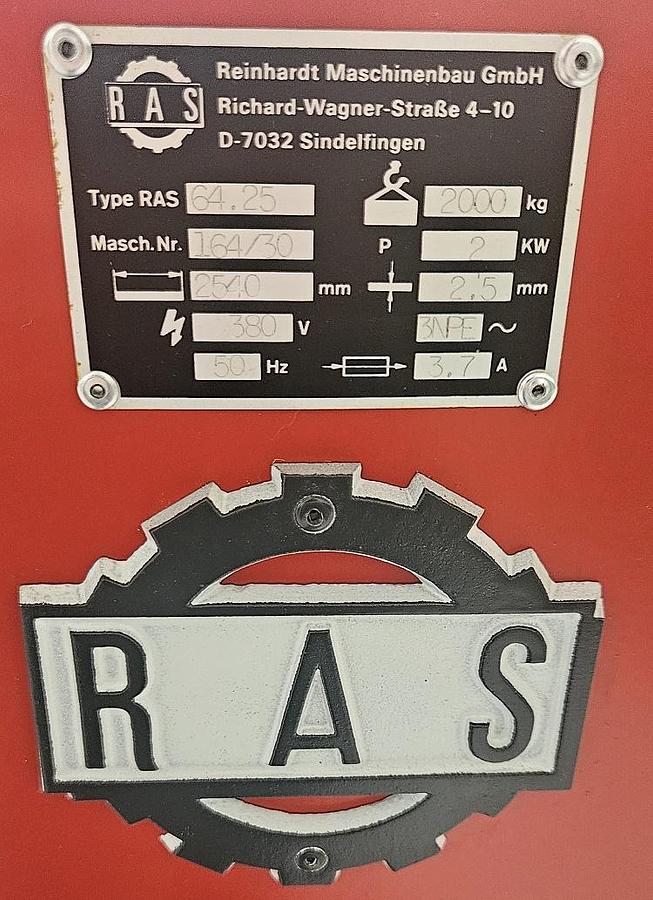 Gebraucht Schwenkbiegemaschine RAS 64.25