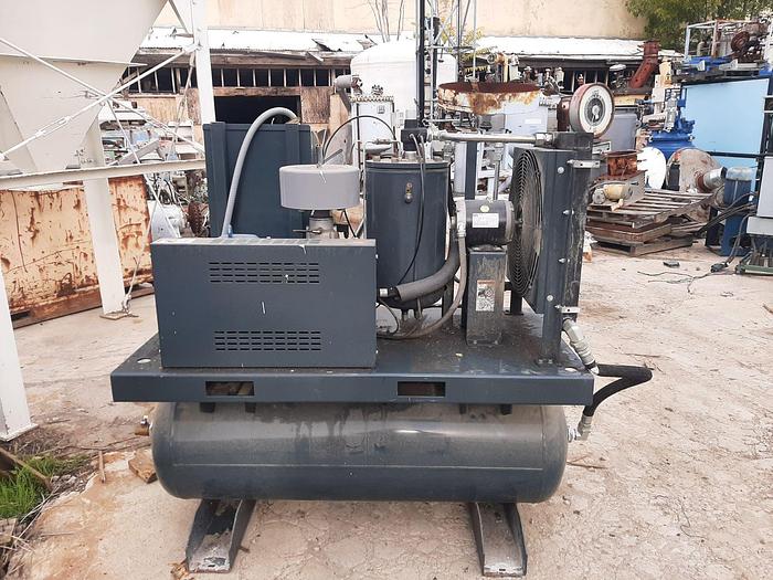 Used Compressor, Air, 15 HP, FS Curtis, 59 CFM, Mdl RSB15, Air Dryer #S744941