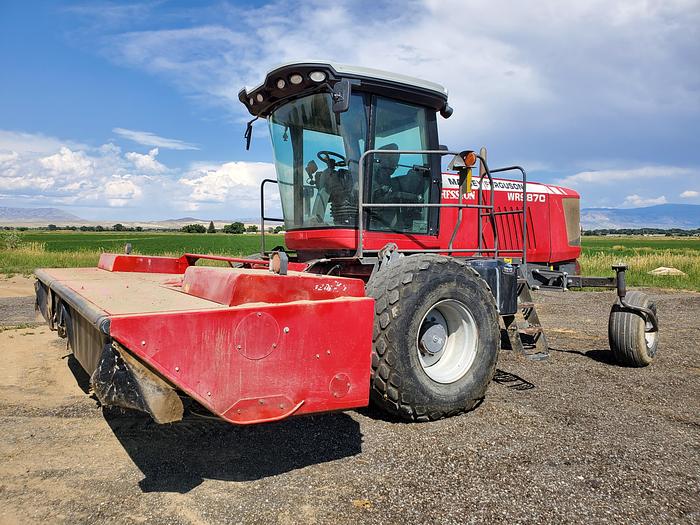 Used Massey Ferguson WR9870 Rotary Windrower w/ Double Conditioner