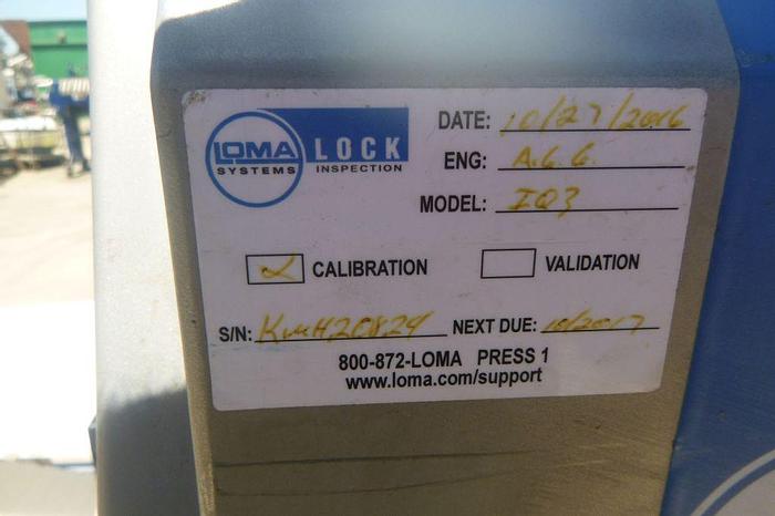 Used Detector, Metal, 7-7/8" X 11", Loma, IQ3, Belt Conveyor #S744127