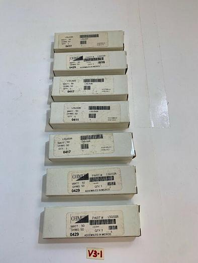 Ohmite L50J50R Vitreous Enameled Resistor Watts:50 OHMS:50 (Lot Of 7) *New*