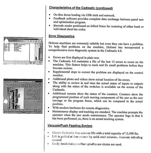Used Holzma Profiline HPV 510