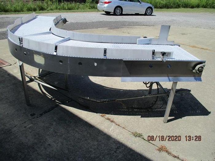 Used 90 Degree Turn Conveyor 24" wide x 9' long