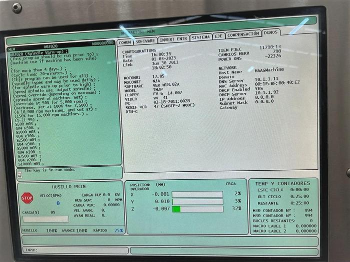 Used 2012 Haas TM-2P