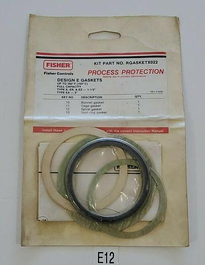 *NEW* Fisher RGASKETX022 Design E Repair Kit Assembly E, ER & EZ & EA + Warranty