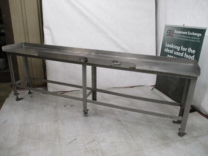Used Table; Stainless Steel; 114"x18"
