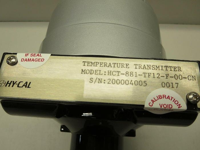 Hycal Sensing Products, HCT-881-TF12-F-00-CN, Temperature Transmitter, NIB