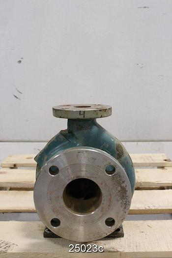 Used Goulds 3196 Goulds 3196, 1.5X3X6, Stainless Steel Casing, 5 Vane Impeller, Stainless Steel Impeller,  Stainless Steel Stuffing Box, Packing With St Powerend #25023