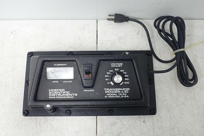 Used Hoefer Scientific Instruments TE-50 Transphor Power-LID Electrophoresis Control