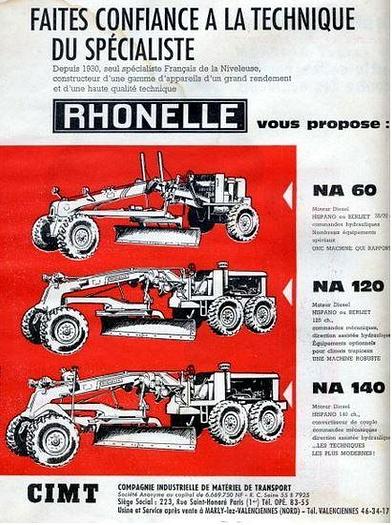 Usato Livellatrice Motor Grader RHONELLE NB 14