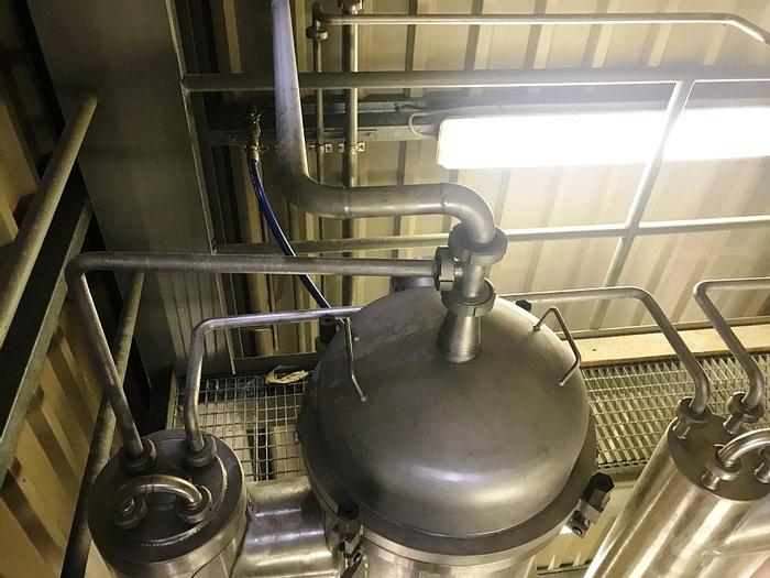 Used 2-step falling-film vacuum evaporator