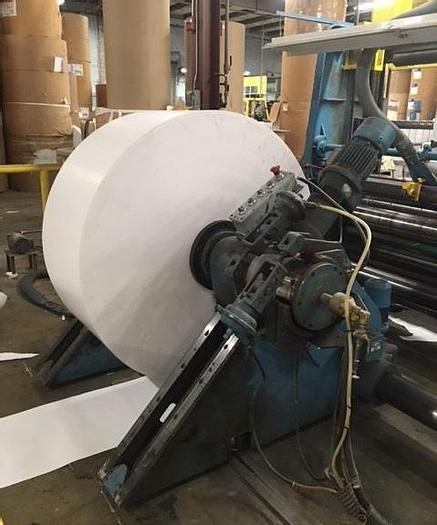 Used 72" (1.82M) BERSTROM TWO DRUM SLITTER REWINDER 40" OD REW