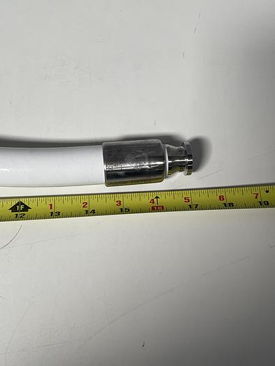 Used TSC 17" Hose w/ 2" Sanitary Elbow Fitting and 1" Sanitary Fitting
