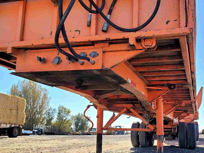 Used Side Dump Trailer Set