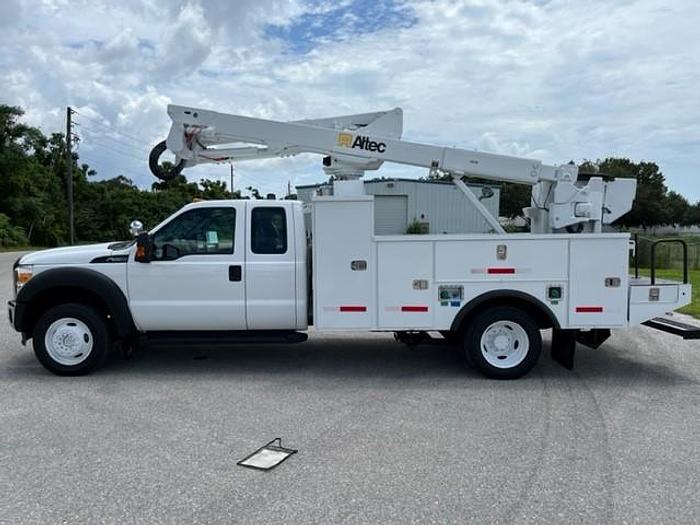 Used Altec AT40G 45ft Bucket Boom on 2012 Ford F550 4x4 Extended Cab Utility Truck - C14974
