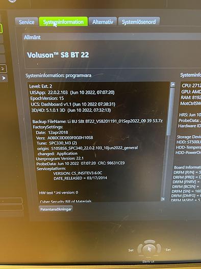 Used 2022 GE Voluson S8