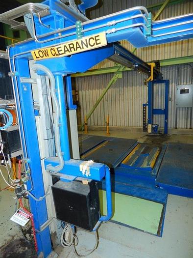 Used 150" VOITH SULZER ROLL WRAPPER 40 RPH 60" MAX DIAMETER