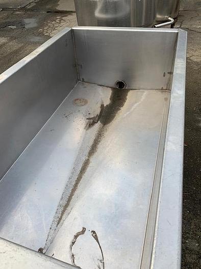 Used 120 Gallon Rectangular Stainless Steel Tank