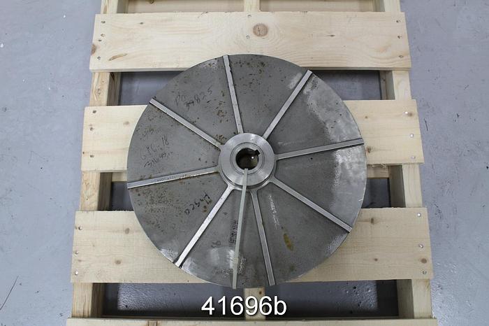 Unused Goulds Hs 6x6x18 316 Stainless Steel 8-Vane Impeller #41696
