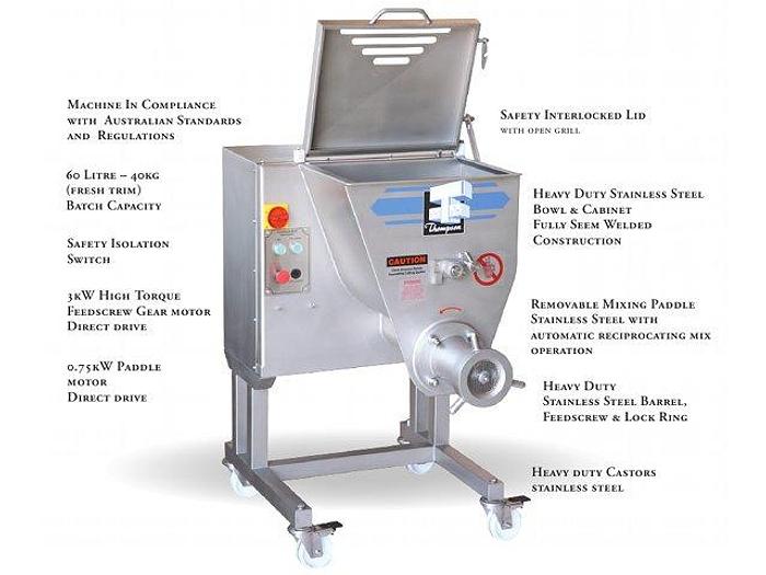 Thompson Meat Machinery Model 840- M-2 Meat Mixer Grinder