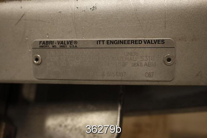 Used Fabri 6" Hand Operated Knife Gate Valve #36279