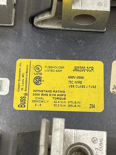 Used Buss J60200-3CR