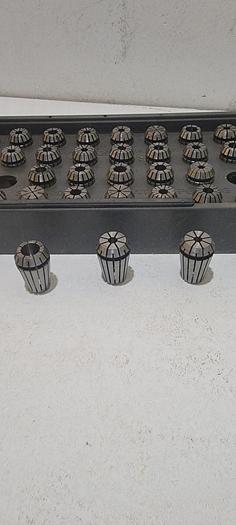 Used SAER-20-40 COLLET SET FOR LATHE ENGRAVING MACHINE (40PCS) SIZES VARIE (106)