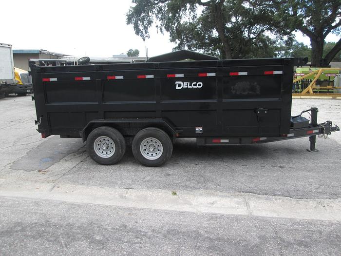 Used 2021 Delco 16' Tandem Axle Dump Trailer