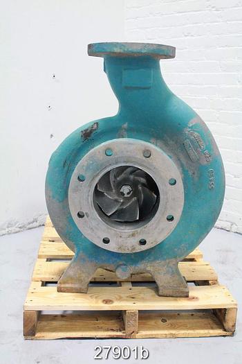 Used Goulds 3196 Xlt, 6x8x15, 6-Vane Stainless Steel Impeller #27901