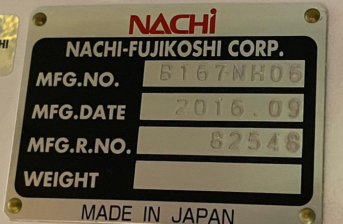 Used NACHI EZ03 INVERTED 4 AXIS SCARA ROBOT MOUNTED IN FABRICATED STAND WITH CONTROLLER