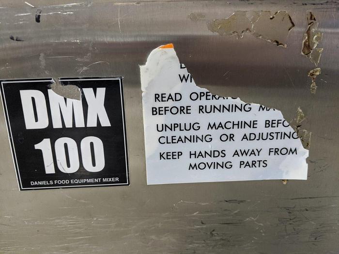 Used Daniels DMX 100 SS Paddle Mixer