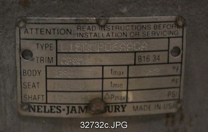 Used Neles Jamesbury L15CMP08AACA 8" Air Operated Butterfly Valve #32732